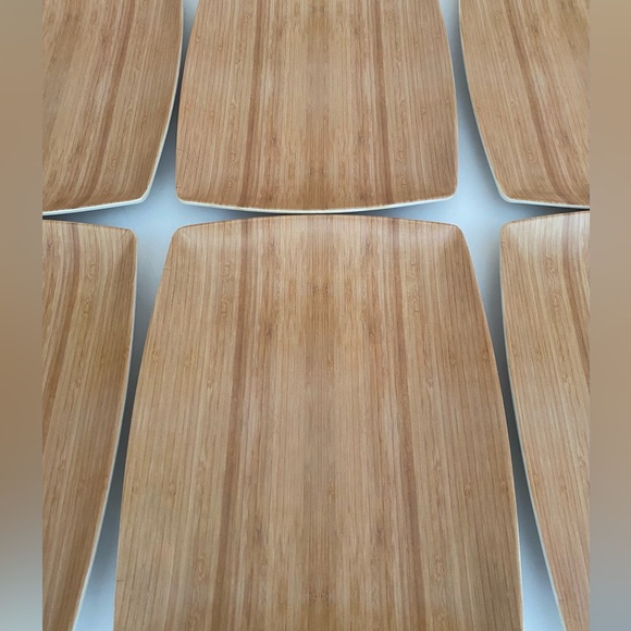 Front Of The House Platewise Rectangular Mod Plate 12” x 9” Bamboo Case of 6 - Picture 9 of 11